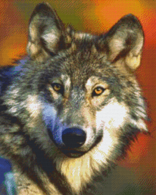 Wolf Twenty-Five [25] Baseplate PixelHobby Mini-mosaic Art Kit